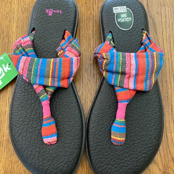 SANUK Yoga Sling 2 Print Sandals Brand New Size 9 - Picture 10 of 10
